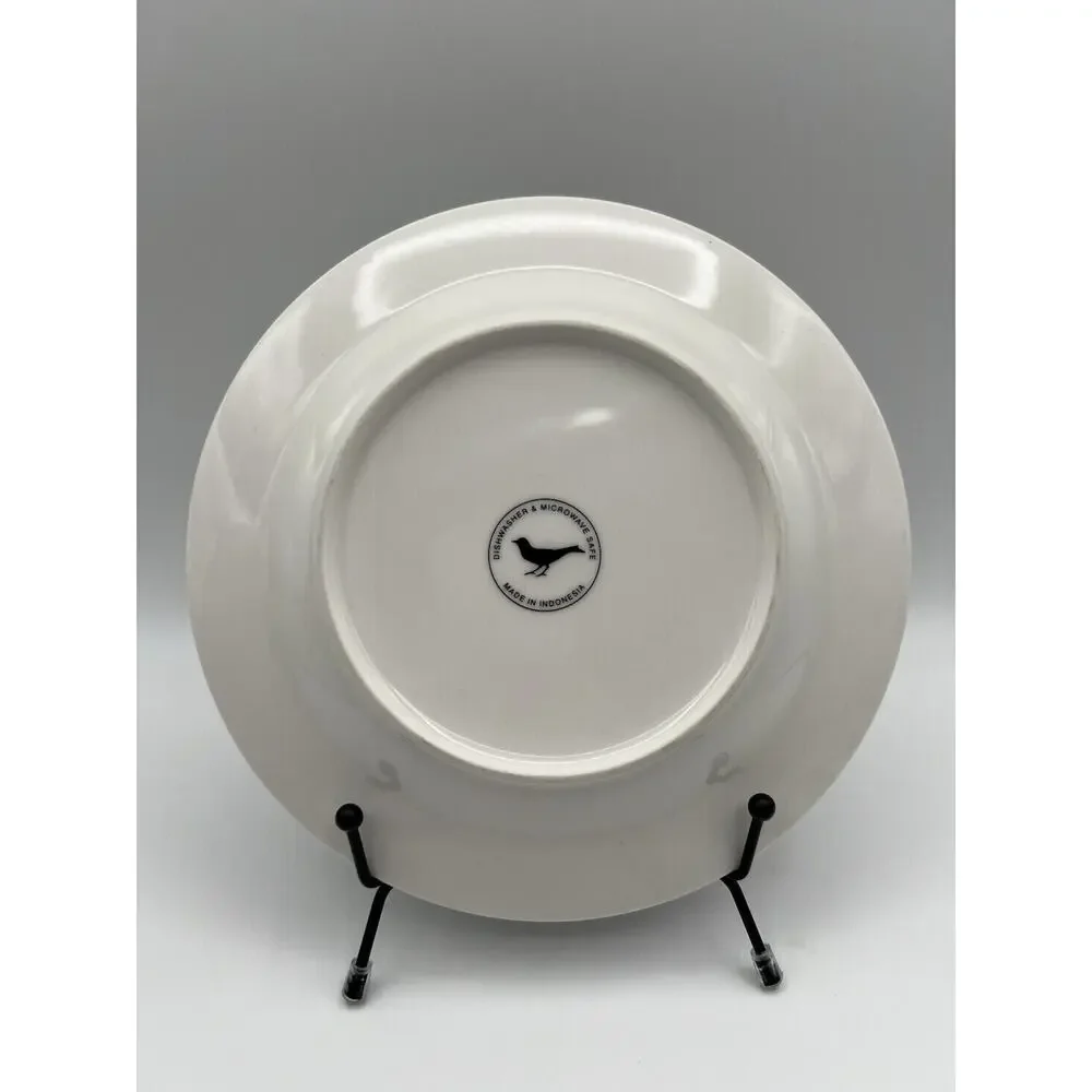 Anthropologie 8” Dessert Plate with Floral & Paisley Pattern